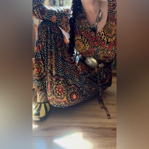 Amazing 1970’s Vintage Psychedelic Print Dressing Gown by Vanity Fair